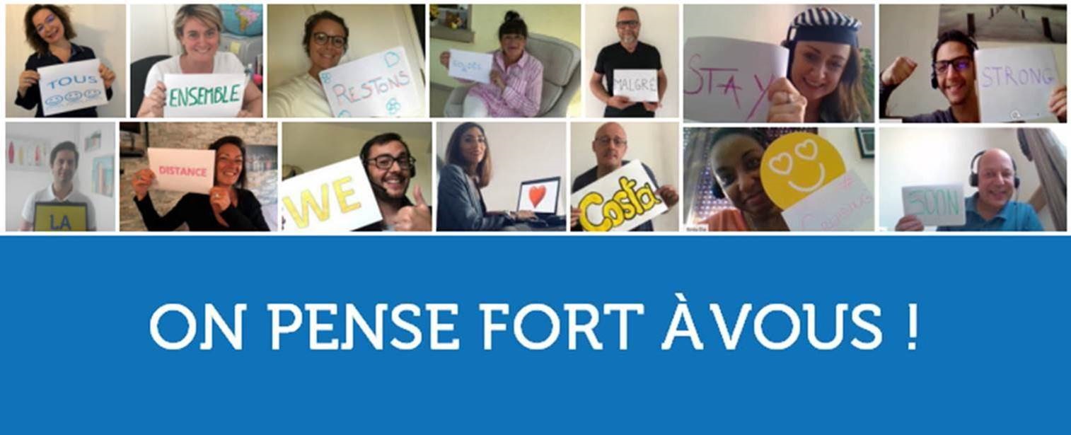 Les équipes Costa Croisières en télétravail - DR Les équipes Costa Croisières en télétravail - DR