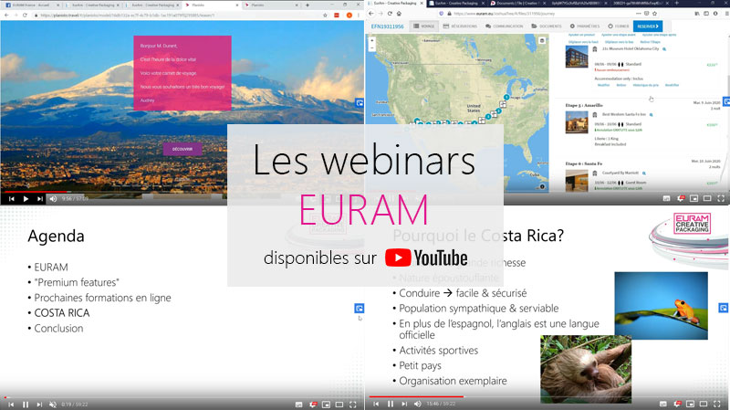 Rendez-vous sur la page YouTube d'EURAM pour accéder aux webinars Rendez-vous sur la page YouTube d'EURAM pour accéder aux webinars