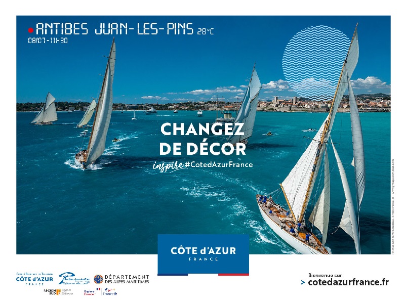 Un des visuels de la campagne de communication lancée par le CRT Côte d'Azur - DR