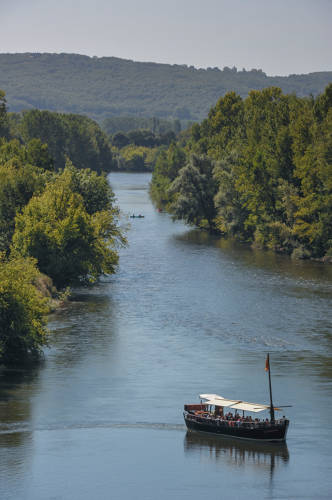 Balade en gabarre sur la Dordogne. Alban Gilbert.CRTNA.