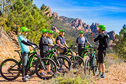 Sortie en VTT électrique dans l'Estérel / DR Passion Estérel