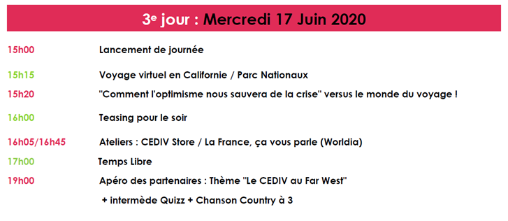 Le programme de la journée Le programme de la journée