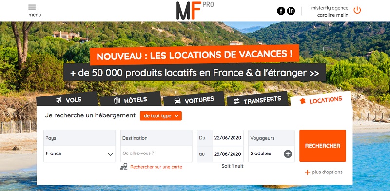 Misterfly ajoute 50 000 "locations France" à son catalogue BtoB - DR