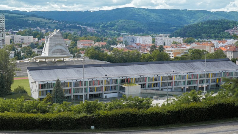 A Firminy, près de Saint-Etienne, le plus vaste ensemble architectural conçu et réalisé par le Corbusier en Europe, cité au Patrimoine mondial de l’UNESCO - DR : Pioucube/CRT A-R-A