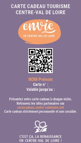 Le CRT vient de lancer une carte cadeau virtuelle pour les CE et les COS - DR : CRT Centre-Val de Loire