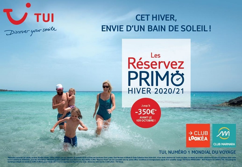 "Réservez Primo" s'étend jusqu'au 30 septembre 2020, avec jusqu'à 350 euros de réduction par destination - Crédit photo : TUI