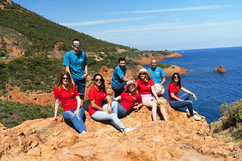 L'agence Estérel Côte d’Azur Tourisme se compose d'une petite équipe de 8 personnes dont la plupart sont natifs de la région - DR : ECA