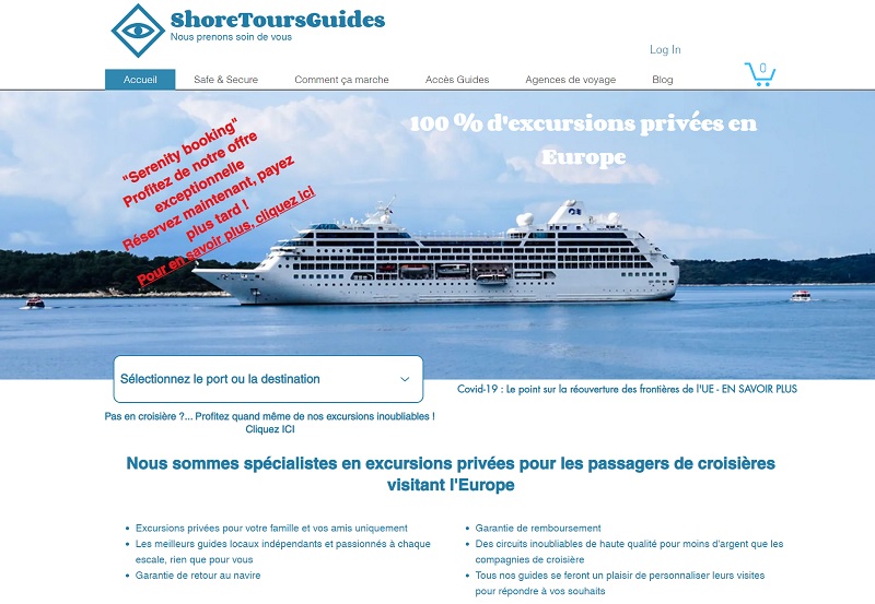 S. Templier : "Nous voulons que les croisiéristes puissent profiter d'une expérience complètement différente, en toute intimité, et avec un guide qui est totalement disponible pour leurs questions et qui peut adapter le programme à leurs envies, leurs besoins, leurs impératifs personnels" - DR : ShoreToursGuides