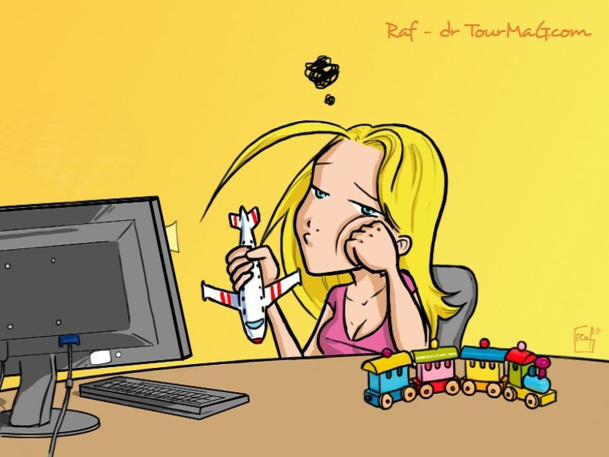 Message aux TO : Les réceptifs nous font les yeux doux parce que nous, on ne paye pas à 60 jours fin de siècle. Et figure-toi que les clients nous « appartiennent » parce qu’on les connait.  - Dessin Raf Message aux TO : Les réceptifs nous font les yeux doux parce que nous, on ne paye pas à 60 jours fin de siècle. Et figure-toi que les clients nous « appartiennent » parce qu’on les connait.  - Dessin Raf