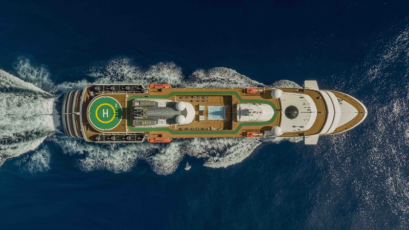 Le yacht World Explorer qui sera positionné sur des croisières maritimes dans le Grand Nord - DR