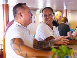 Le staff polynésien de l’Aranui 5 - DR Croisières Aranui