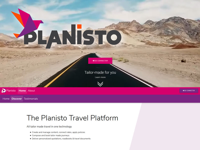 Le site commercial https://planisto.travel/