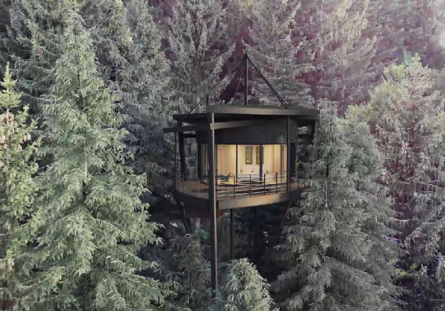 La cabane feuille ouvrira ses portes au Val d'Arly - DR