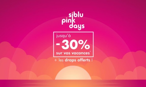 Siblu : jusqu’à - 30% avec les Pink Days