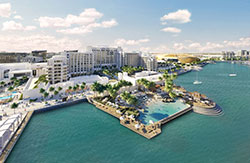 Vue aérienne © Hilton Abu Dhabi  Yas Island Resort