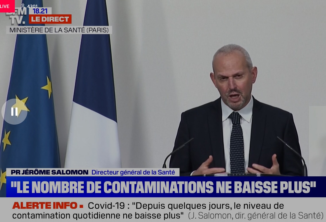 Déconfinement : "il sera très compliqué d'atteindre les objectifs" d'Emmanuel Macron, selon Jérôme Salomon