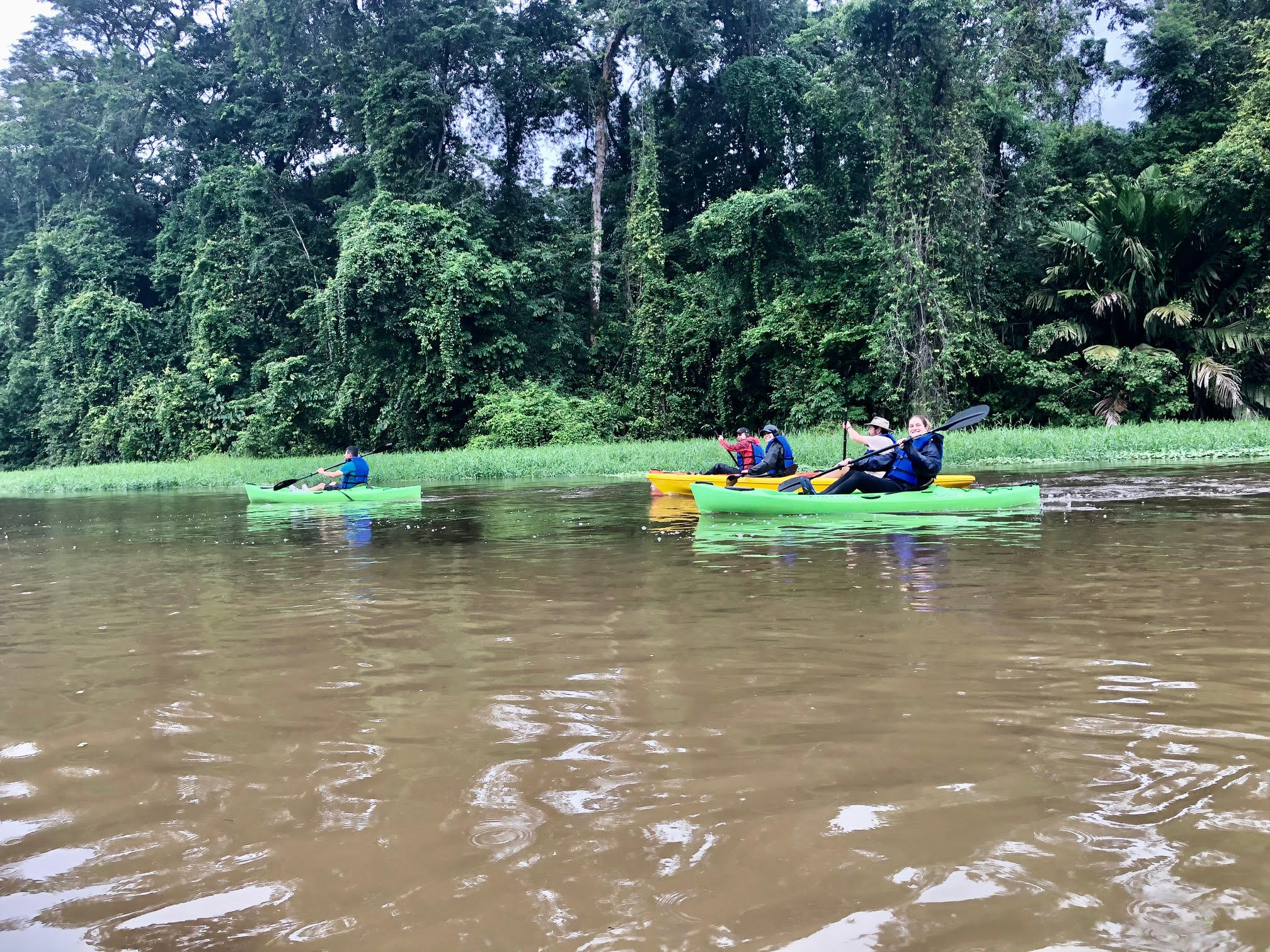 Le kayak dans les canaux qui parsèment la forêt tropicale /crédit JDL