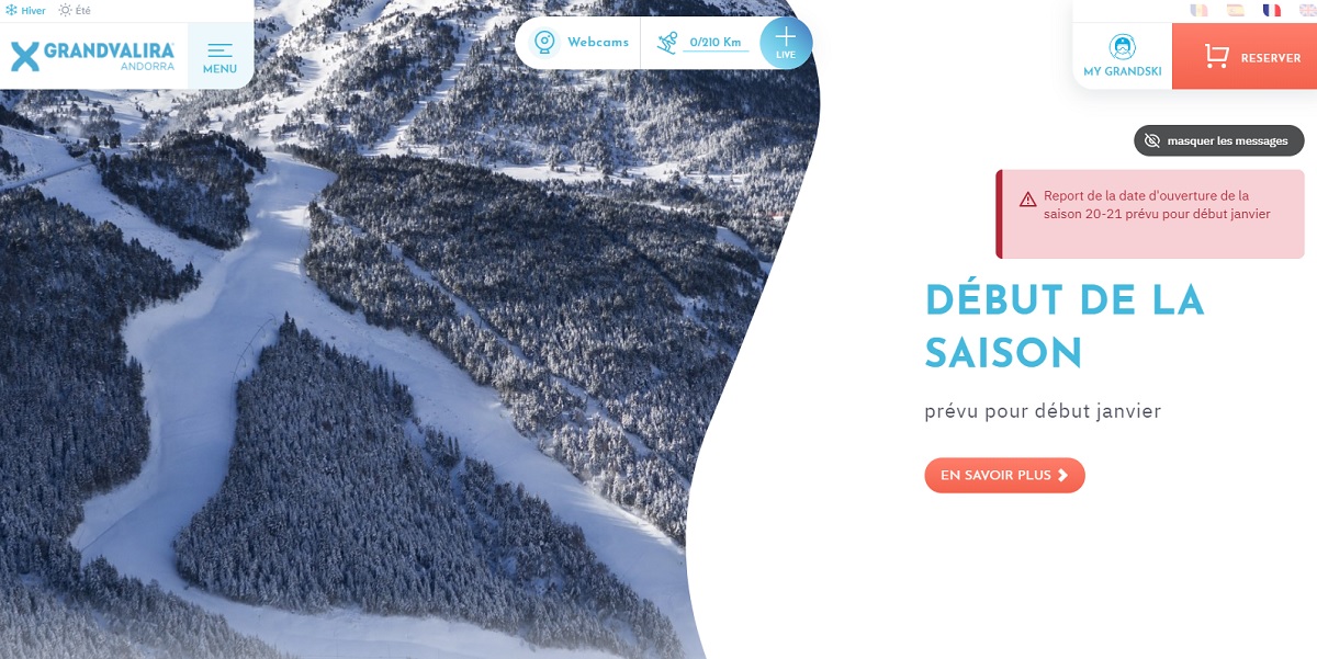 Andorre reporte l'ouverture de ses domaines skiables à janvier 2021. - DR