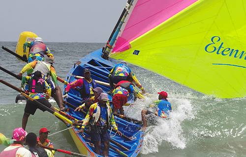Départ d'une course à la voile, Le Diamant © Patrick Joseph-Auguste, 2015