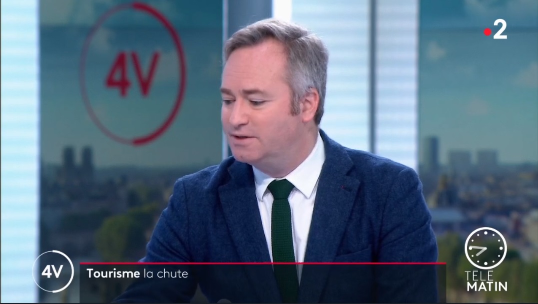 Jean-Baptiste Lemoyne sur le plateau de France 2 - DR capture écran