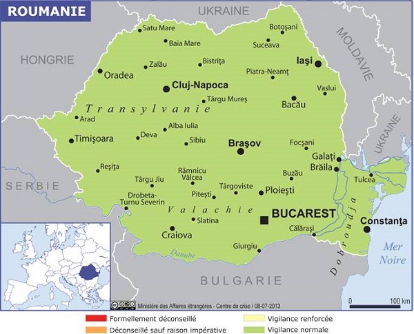 La Roumanie impose depuis le 9 janvier une obligation de quarantaine pour les Français - Crédit photo : France Diplomatie