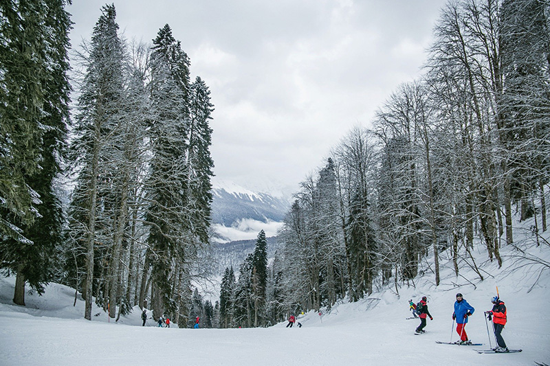 Skier dans la vallée de la Tarentaise à Méribel