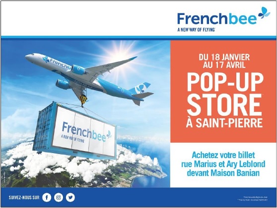 La Réunion : French Bee ouvre un pop-up store à Saint-Pierre