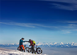 Fat Bike sur le Mont D’Or © Sophie Cousin / CRT Bourgogne-Franche-Comté