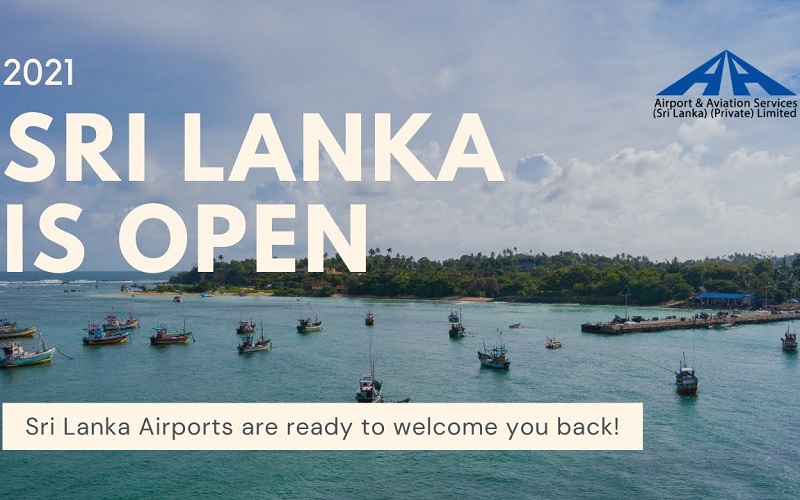 "Les aéroports du Sri Lanka sont prêts à de nouveau vous accueillir" - illustration: BIA Airport