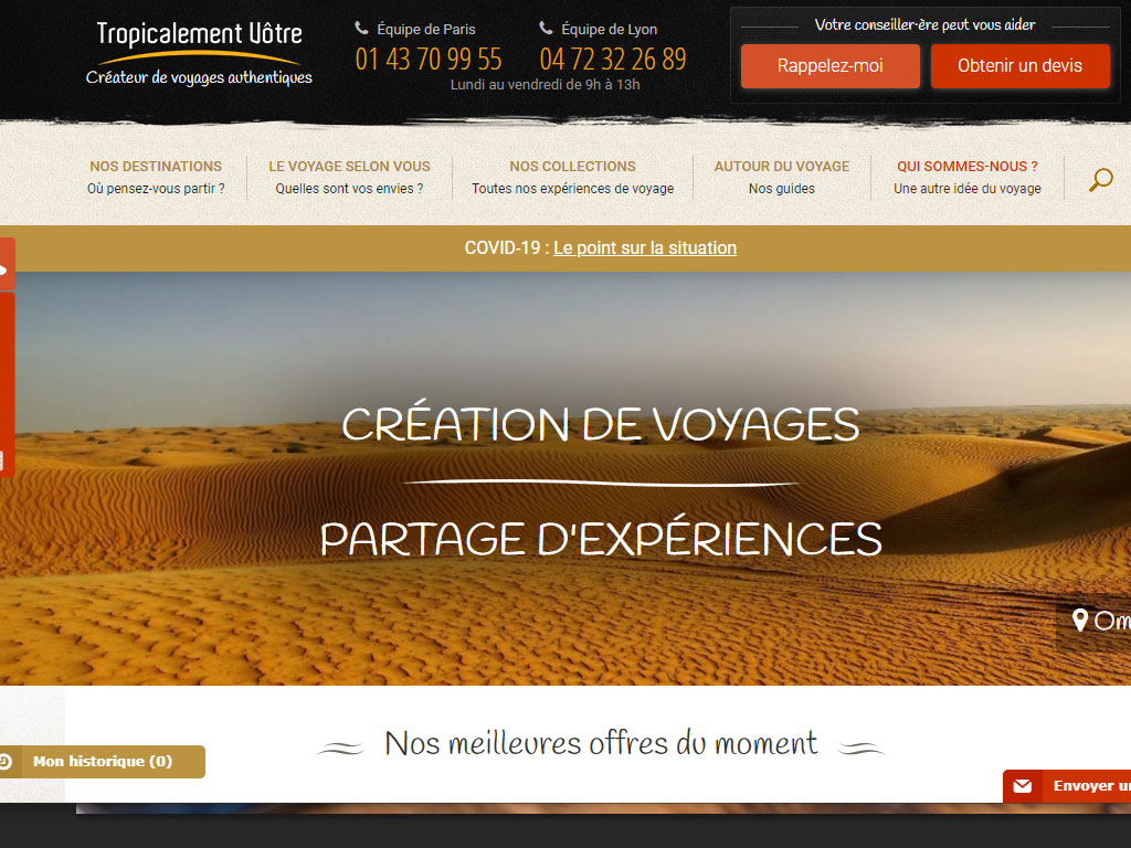 Tropicalement Vôtre transfère son siège social à Lyon et ferme son agence à Paris