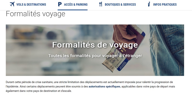 Objectif : connaître les conditions de voyage à l’étranger en un clic - Capture écran