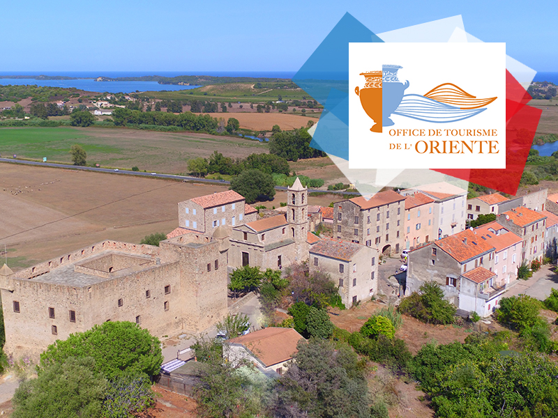 Vue aérienne du Fort de la ville d’Aleria – Oriente  ©orientetourisme