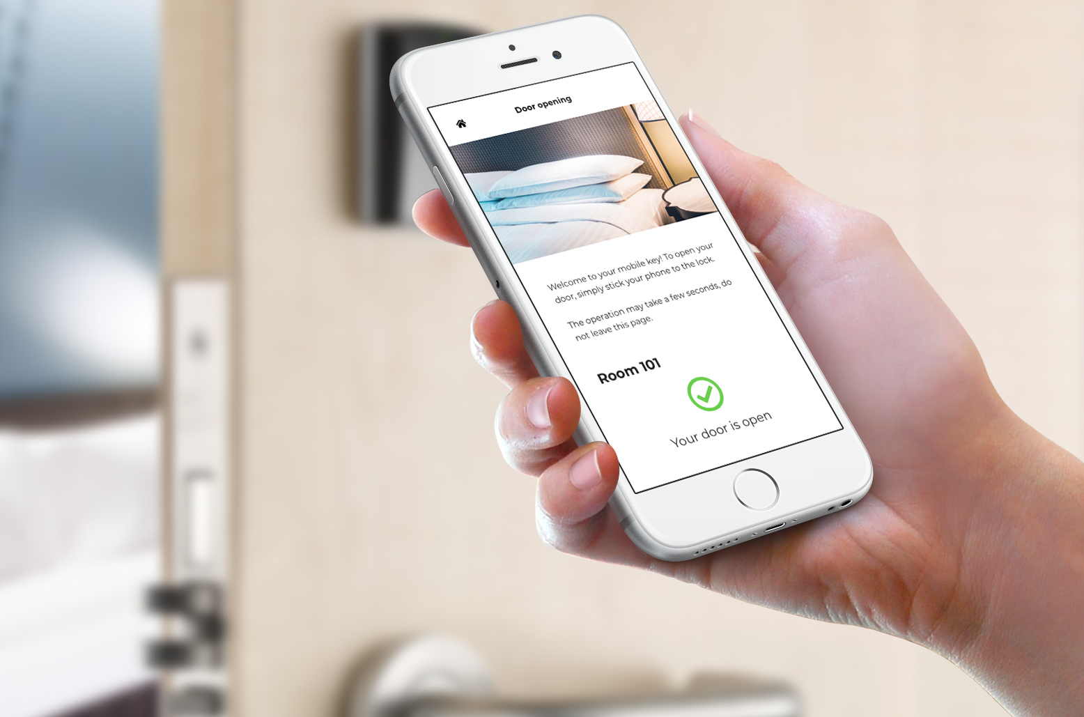 LoungeUp permet désormais aux hôteliers de proposer une expérience client sans clé de chambre physique - DR