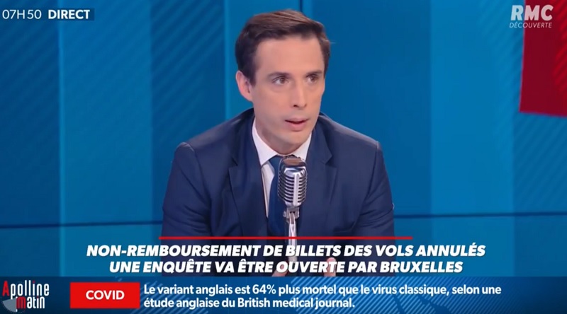 Le cabinet de Jean-Baptiste Djebbari nous a répondu suite à l'interview sur RMC - Capture écran