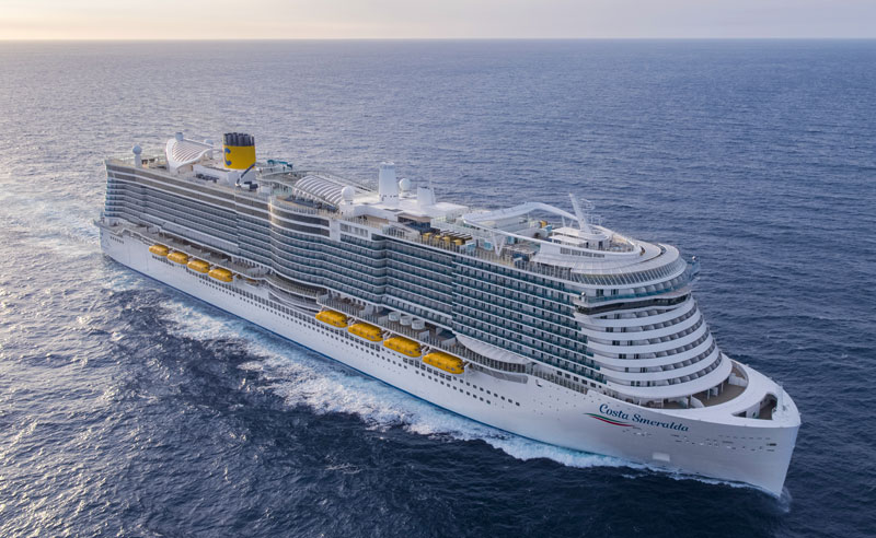 Le Costa Smeralda en mer - DR Costa Croisières Le Costa Smeralda en mer - DR Costa Croisières