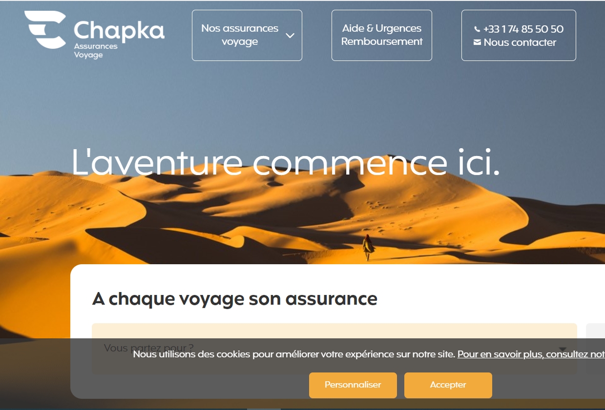 assurance annulation voyage chapka