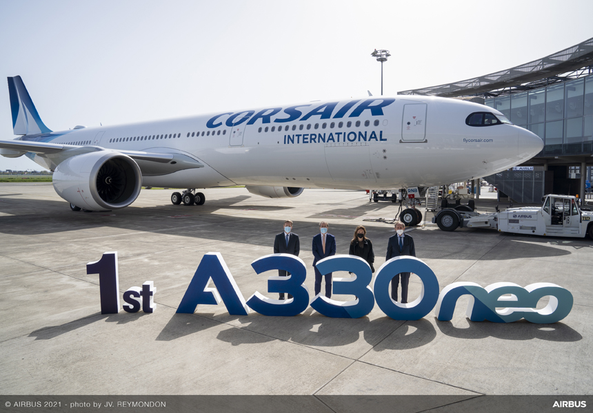 Corsair : arrivée du nouveau A330-900, 1er avion d'une série de 5 commandés