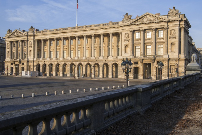 L’Hôtel de la Marine, place de la Concorde, à Paris ouvrira à la visite fin avril 2021 si la situation sanitaire le permet. – DR : J-P. Delagarde-CMN