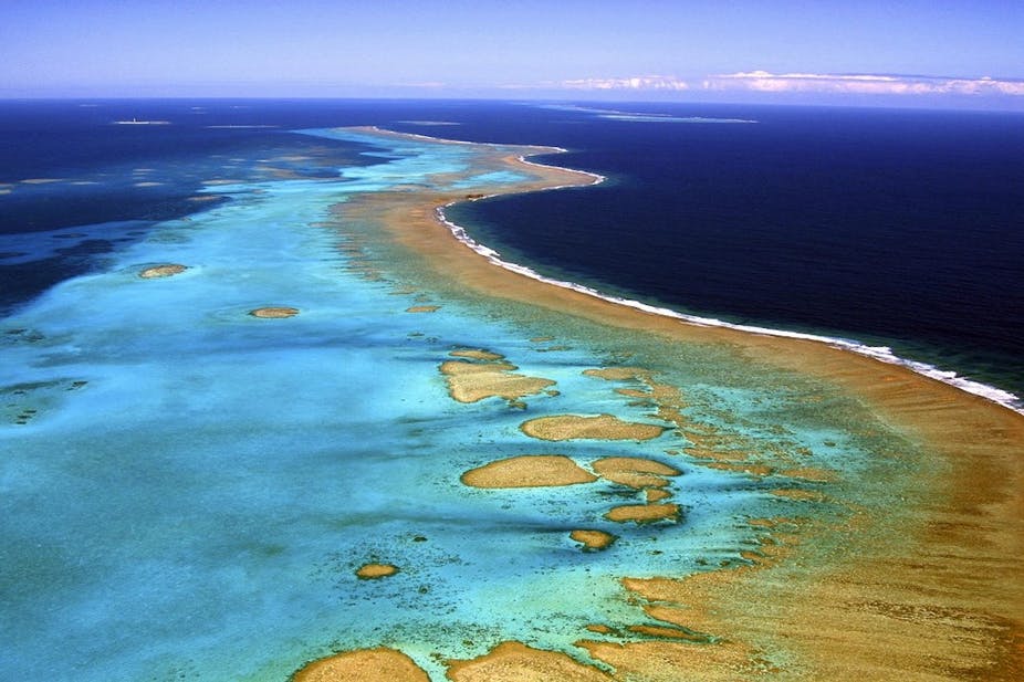 La barrière de corail de Nouvelle-Calédonie, un écosystème fragile inscrit depuis 2008 au patrimoine mondial de l’humanité de l’Unesco. MARC LE CHELARD / AFP