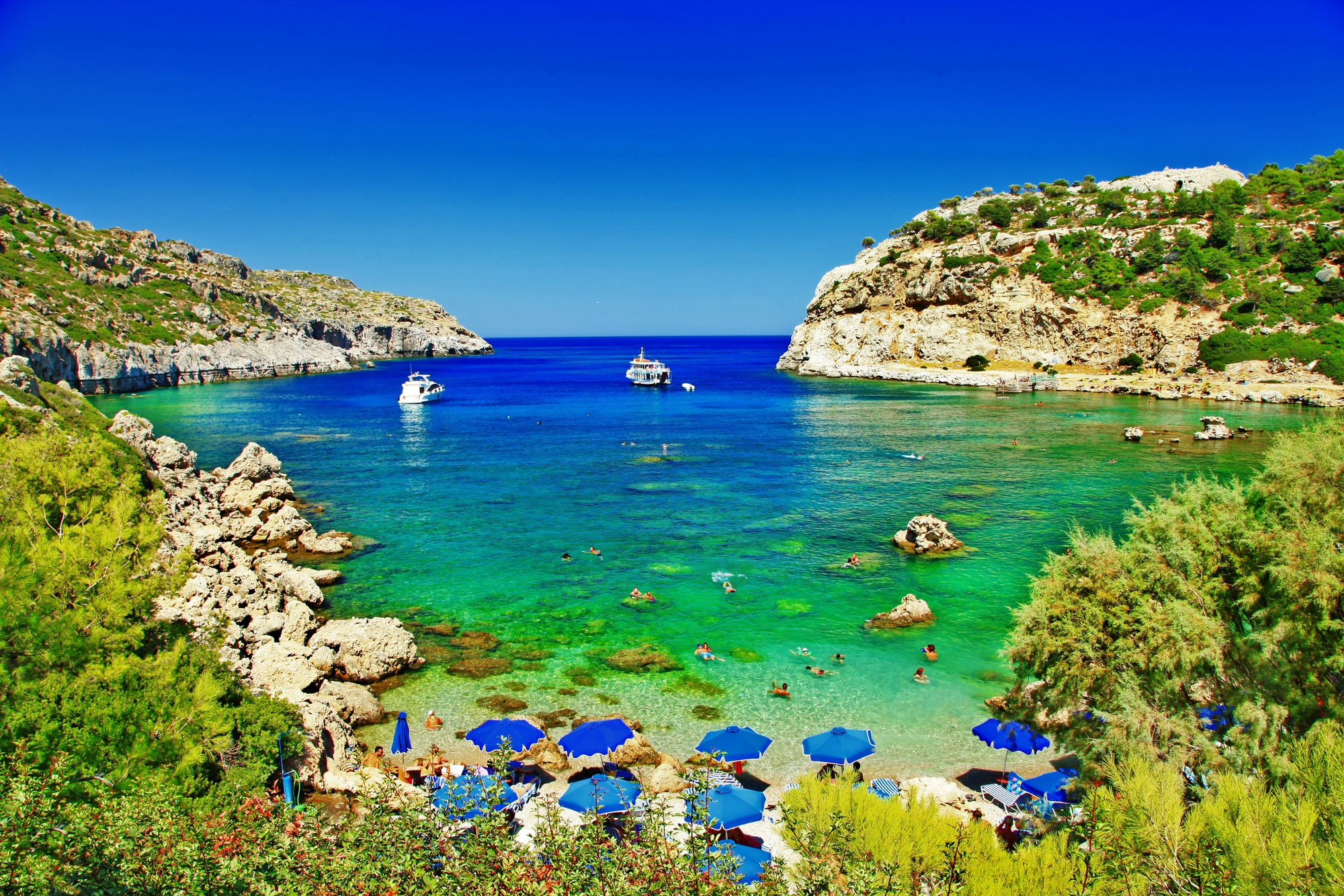 Les magnifiques plages grecques (Rhodes) ouvertes dès ce lundi 19 avril à certaines catégories de touristes /crédit DEpositPhoto