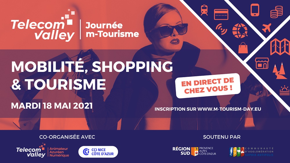 Sur le thème « i[Mobilité, Tourisme & Shopping]i », la Journées du m-Tourisme rassemblera le 18 mai 2021 les professionnels du tourisme et les entreprises azuréennes du numérique. - DR