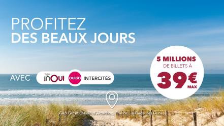 Voyages : SNCF propose 5 millions de billets à 39 euros