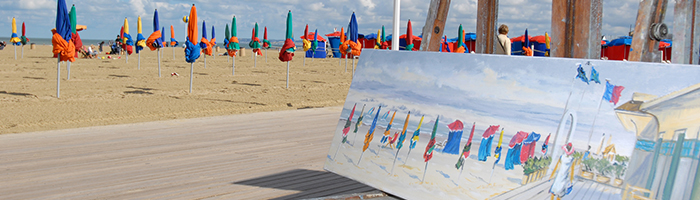 Plage Deauville et Impressionnisme © Patrice Le Bris