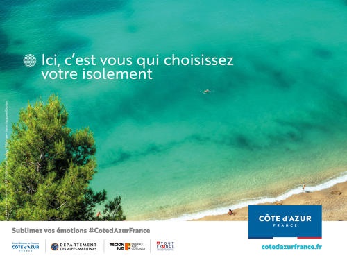 Un des visuels de la campagne de promotion du CRT Côte d'Azur - DR