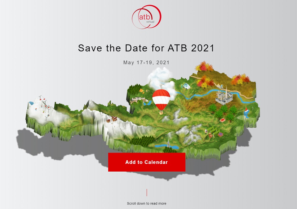 ATB. VIRTUAL.2021 : le 17 mai 2021 sera consacré aux professionnels du voyage européens (entre 10h et 18h) - DR