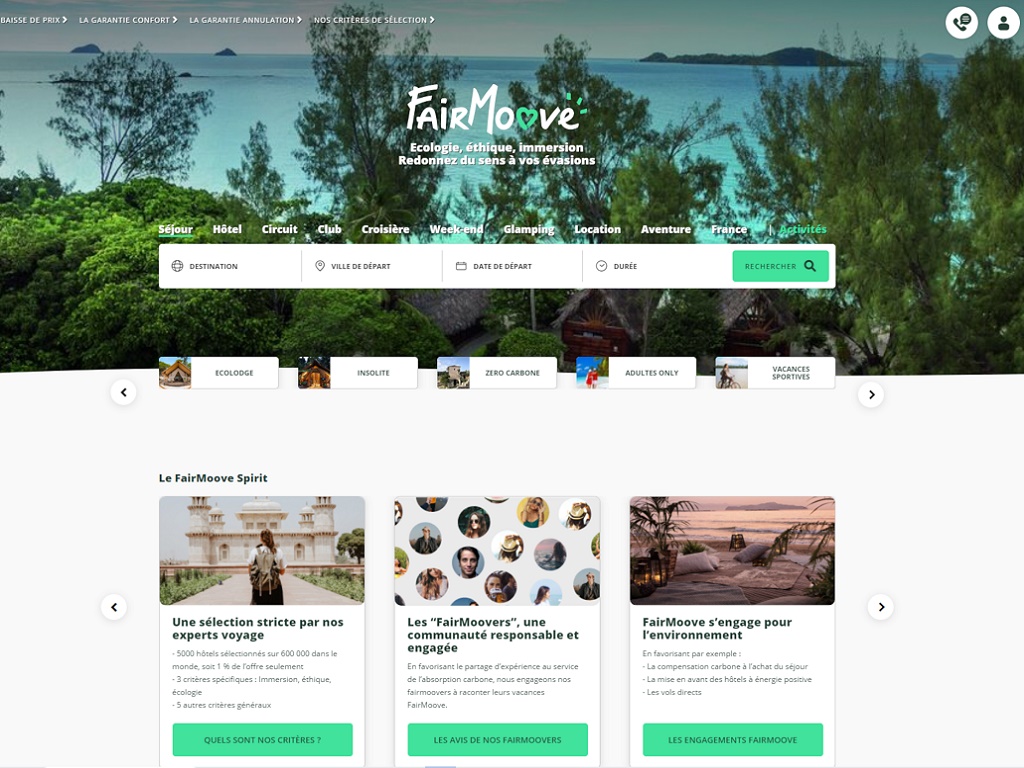 FairMoove se veut une plateforme DNVB (digitally natives vertical brands) autour du loisir et de l'écologie - Crédit photo : FairMoove