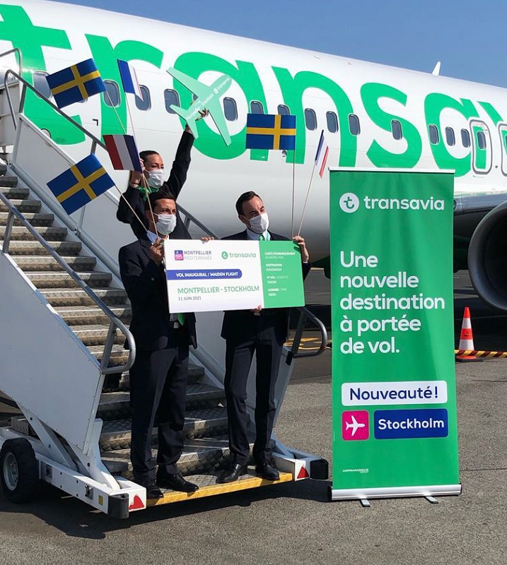 Transavia a inauguré ses deux nouvelles lignes Montpellier – Stockholm et Montpellier – Figari - DR