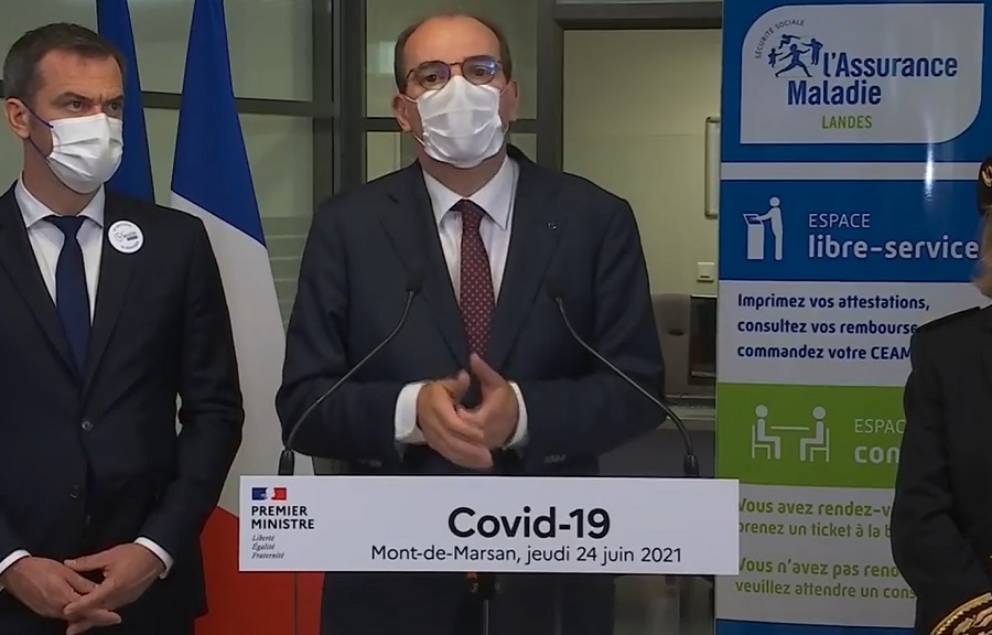 Jean Castex déplore la décélération de la vaccination en France - Capture écran BFM TV