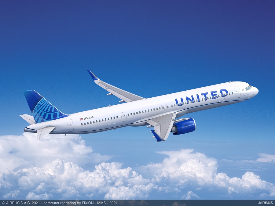 United Airlaines vient de commander 70 Airbus A321neo et 200 Boeing 737 MAX - Crédit photo : Airbus