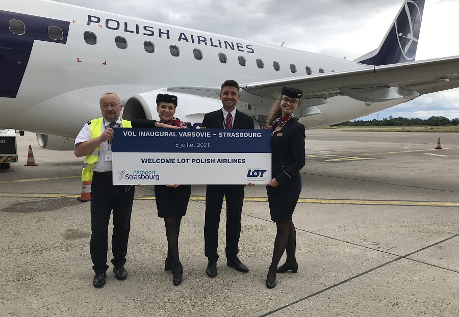 LOT Polish Airlines dessert la ligne Strasbourg - Varsovie - DR